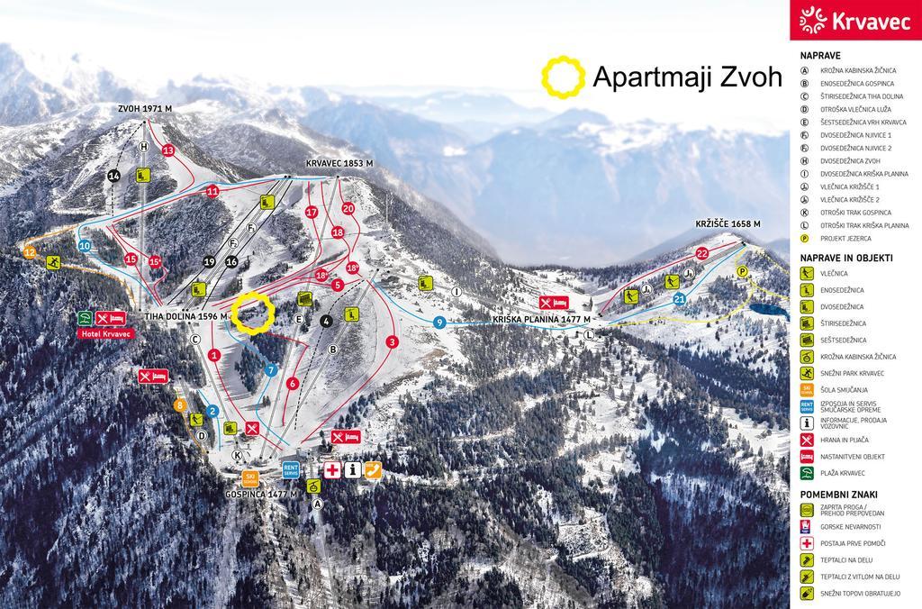 Zvoh, Krvavec, Ski-in, Ski-out Cerklje na Gorenjskem